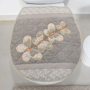 JOGO DE BANHEIRO BORBOLETA 3 PEÇAS