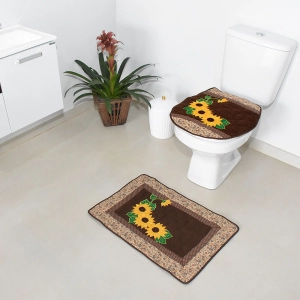 JOGO DE BANHEIRO GIRASSOL 2 PEÇAS