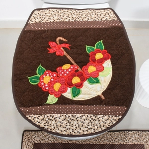 JOGO DE BANHEIRO GUARDA CHUVA 3 PEÇAS