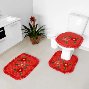 JOGO DE BANHEIRO MARGARIDA 3 PEÇAS