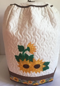 CAPA DE BOTIJÃO MATELADO GIRASSOL 1 PC