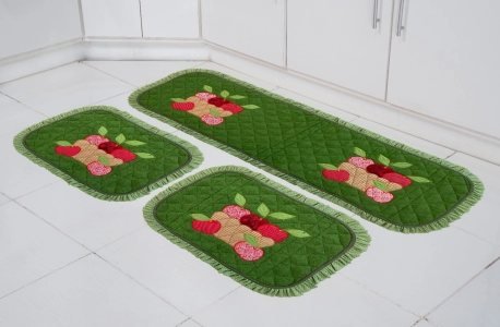 JOGO DE PASSADEIRA CESTA DA MAÇÃ 3 PEÇAS